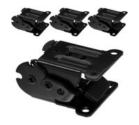 Yardenfun 4pcs Furniture Hinges with Ratchet Locking - Adjustable Bracket Hinges for Space Saving Tables Cabinets Workbenches with Hidden Design