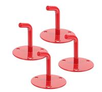 Yardenfun 4pcs Heavy Duty Fire Extinguisher Wall Mount Brackets for Extinguishers Corrosion-resistant Iron Hangers with Secure Hook Design for Commercial Kitchen and Industrial Safety