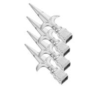 Yardenfun 4pcs Heavy Duty Iron Fence Finials Outdoor Post Caps for Fences Decks Railings Protective Tubing Covers with Decorative Pointed Design