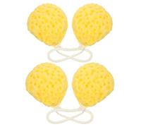 Yardenfun 4pcs Honeycomb Bath Sponge Ultra Soft Exfoliating Body Scrubber Mesh Pouf for Sensitive Skin Rapid Foaming Shower Sponge for Home and Travel Bath Scrub