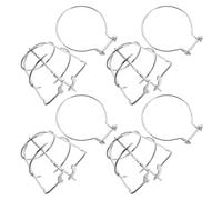 Yardenfun 4pcs Metal Fire Sprinkler Head Protection Cage Flush Mount Safety Cover Ceiling Sprinkler Guard for Commercial Residential Use