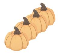 Yardenfun 4pcs Natural Wood Pulp Cotton Sponges Heavy Duty Scrub Pads for Kitchen and Bath Cleaning Quick Dry Pumpkin Design Facial Exfoliating and Dish Washing Pads