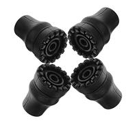 Yardenfun 4pcs Slip Crutch Foot Covers Replacement Tips for Trekking Poles Skid Cane Pads for Enhanced Grip and Stability for Crutches