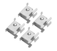 Yardenfun 4pcs Stainless Steel Freezer Shelf Clip Support Hooks Shelf Brackets for Commercial Refrigerators Easy Installation for Beverage Cabinets