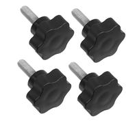 Yardenfun 4pcs Star Hand Knobs Plastic Threaded Screws Quick Removal Replacement for Beach Umbrella Stand Patio Holder Multipurpose Hand Tightening Knobs for Home and Industrial Use