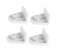 Yardenfun 4pcs Triangular Roller Blind Support Brackets Wall Mounted Double Shade Hardware PVC Window Curtain Track Mounting Kit for Quick and Stable Installation