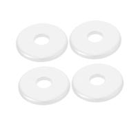 Yardenfun 4pcs Wall Hole Decorative Covers White Round Split Flange Pipe Covers for Plumbing Air Conditioning Electrical Openings Wall Flange Plates to Conceal Flaws and Enhance Home