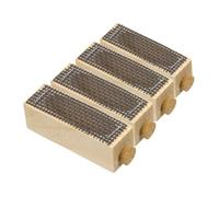 Yardenfun 4PCS Wooden Queen Protector Cages for Beekeeping Rearing, Handcrafted Wooden Hive Transport Cages Suitable for Beehive Queen Rearing Supplies