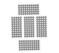 Yardenfun 5 Sheets Scanner Marking Stickers Reflective Film Reference Points Thickened Markers for Optical Tracking Architecture Engineering Design Use