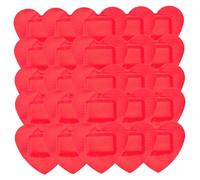 Yardenfun 50Pcs Heart-Shaped Hemostatic Breathable Adhesive Wound Care Patches with Fit for Hands Feet Arms Emergency Use