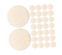 Yardenfun 50pcs Natural Loofah Facial Scrub Pads Handmade Exfoliating Face Scrubber for Gentle Dead Skin Removal and Makeup Cleansing Spa-Quality Skin Care for Women and Men