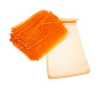 Yardenfun 50Pcs Reusable Organza Drawstring Favor Bags Lightweight Mesh Pouches for Candy Jewelry and Weddings Parties Christmas and DIY Projects