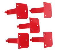Yardenfun 5pcs Abc Extinguisher Bracket Fire Extinguisher Mount Holder 20lb Fire Mount Safety Accessories Metal Wall Hardware Red