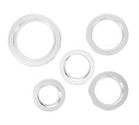 Yardenfun 5Pcs Birds Nest Metal Guards Breeding Box Replacement Rings Anti-Bite Stainless Steel Protectors for Bird Incubator Box Hole Guards, Suitable for Birdhouse Entrance Protection