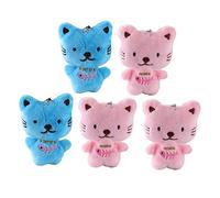Yardenfun 5pcs Cartoon Key Pendant Cat Keychain for Bags Purses Backpacks Random Colors Stylish Key Decoration for Cat