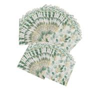 Yardenfun 5pcs Floral Disposable Paper Napkins Soft Comfortable Vintage Flowers Design for Shower Party Bathroom Decor Multipurpose Square Luncheon Napkins