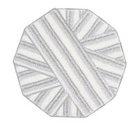 Yardenfun 5pcs Microfiber Flat Floor Mop Replacement Pads with Hard Bristle Stripes and Self Adhesive Backing Washable and Super Absorbent Sponge Cleaning Heads for Reveal Spray Mops and