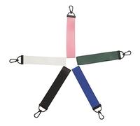 Yardenfun 5pcs Solid Color Strap Keychain Multi-functional Keyring Wristlet Bag Pendant Charms for Car Keys Backpack Accessories with Blue Green White