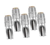Yardenfun 5pcs Stainless Steel Automatic Pig Waterer Nozzles Efficient Splash Pig Drinking Devices for Modern Farming Design for -term Use