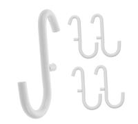 Yardenfun 5pcs White Pegboard Hooks Utility Hangers for Wall Mounted Storage Rack Heavy Duty Pegboard Accessories for Organizing Kitchen Garage Workshop No Drill Installation