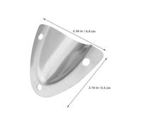 Yardenfun 6 Pcs Stainless Steel Wire Vent Covers Smooth Aerodynamic Clam Shell Plates for Boats and Yachts Easy to Install Durable Ventilation Accessories Wide
