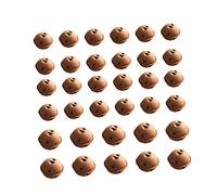 Yardenfun 60pcs Christmas Jingle Bell Vintage Rusty Sleigh Bells Mini Iron Hollow Out Star Metal Hanging Decor for Xmas Tree Box DIY Craft (2.5cm 3cm)