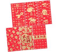 Yardenfun 60Pcs Large Chinese Red Envelopes Snake Year Lucky Money Packets Durable Spring Festival Red Packets for Wedding Party Lunar Year Decorations