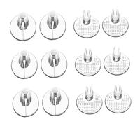 Yardenfun 6pairs Pu Split Toe Stickers Heel Pads Wear Silicone Foot Inserts for Comfort Pads for Thong Sandals Everyday Use