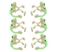 Yardenfun 6Pcs Adjustable Open Frog Ring Unique Green Animal Jewelry for Women Vintage Punk Style Original Design Comfortable Fit Distinctive Accessories
