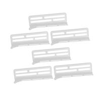 Yardenfun 6pcs Adjustable Refrigerator Divider Clips Plastic Fridge Separators for Food and Drink Storage Fit Durable and Easy to Install Organiser Boards for Kitchen and Freezer