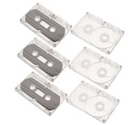 Yardenfun 6pcs Decorative Empty Cassette Tape Blank Cassette Tapes for Diy Decor Rustic Style Decorative