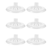 Yardenfun 6pcs Floating Flower Holder Clear Plastic Vase Insert for Water Bowl Centerpieces DIY Floral Arrangements and Hydroponic Propagation with Easy-clean Design for Aquatic Plant