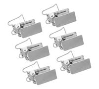 Yardenfun 6pcs Heavy Duty Carpet Wall Hangers Rug Clips for Hanging Rugs Quilts Tapestries Curtains Easy to Install Versatile Silver Metal Quilt Clamps for Wall Display