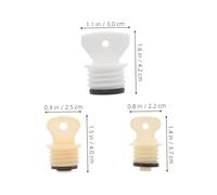 Yardenfun 6Pcs Hot Water Bottle Replacement Stoppers with Rubber Seals Leakproof Hot Water Sack Plugs in Small Medium Large Sizes for Cold Weather Use