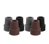 Yardenfun 6pcs Replacement Crutch Tips: 19mm Hole Anti-Slip Crutch Bottom Pads - Heavy Duty Rubber Leg Caps Ends for Canes and Walking Sticks