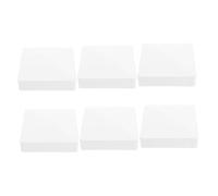 Yardenfun 6pcs White PVC Fence Post Caps Railing Post End Covers for Mailbox Lamp Deck Piling Outdoor Weather Resistant Protective Finials