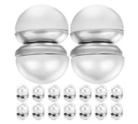 Yardenfun 8 Pairs Magnetic Faux Pearl Earrings for Women and Men Double-sided Non-pierced Bridal Ear Jewelry Decorations Realistic Imitation Pearls for Wedding Veil Accessories