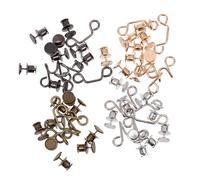 Yardenfun 8 Sets Adjustable Jeans Waist buckles Detachable No-trace Waistband Tighteners for Pants Skirts Reusable Buttons in Silver Black Gold Copper