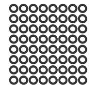 Yardenfun 80pcs Garden Hose O Ring Washers Silicone Gasket (Black) - Leakproof Hose Fitting Parts for Faucet Connector Accessories