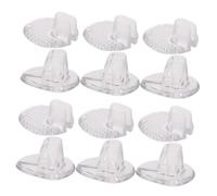 Yardenfun 8Pairs Transparent PU Heel Pads Soft Gel Flip Flops Non Slip Cushions for Sandals Breathable Shockproof Insoles for Walking Running Foot Care