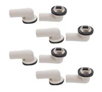 Yardenfun 8pcs Air Conditioner Drain Hose Connectors 19mm AC Drain Pipe Adapter Elbow Leakproof Seal for Mini-Split and Window Units Air Conditioning Hose Extension