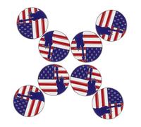 Yardenfun 8Pcs American Flag and Statue of Liberty Brooches Lightweight Enamel Pins for Independence Day Patriotic Jewelry Accessories for Women Clothing Hats and Bags