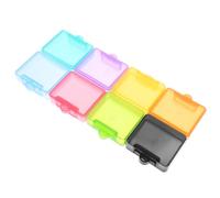 Yardenfun 8Pcs Portable Small Pill Organizer Box Set with Lid, Colorful Travel Medicine Container for Daily Vitamins and Tablet Storage, Compact Plastic Pill Holder for Purse