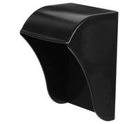 Yardenfun Access Control Rain Cover for Video Doorbell and Code Lock, Weatherproof Black Plastic Shield with Temperature Resistance and Elegant Appearance, Outdoor Use for Residential