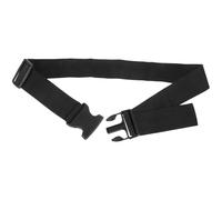 Yardenfun Adjustable Black Fanny Pack Extender Strap with Buckle Anti-slip Heavy Webbing Belt for Secure Luggage Fixation Multipurpose Travel Accessory for Suitcases and Bags