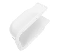 Yardenfun Air Conditioner Tubing Protective Cover 75x65mm Decorative Wall Duct Sleeve with Wall Pass-Through Cap for Central Ac Pipe Concealment