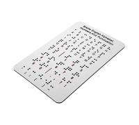 Yardenfun Alphabet Board for Visually Impaired Tactile Learning Tool with Raised Dots Essential Educational Resource for Blind Teaching Aid