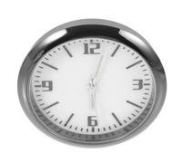 Yardenfun Auto Mini Clock Metal Small Clock Electronic Quartz Decorative Accessory for Car Dashboard and Bedside