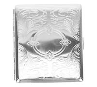 Yardenfun Automatic Opening Stainless Steel Cigarette Case for Standard Cigarettes Retro Smoking Storage Box with High Strength Compression Resistance Portable and Lightweight for Outdoor