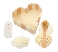 Yardenfun Bath Scrubber and Foot File Kit Complete Shower Body Cleaning Tools for Gentle Exfoliation and Comfort for Daily Use and Family Sharing